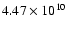 $4.47\times10^{10}$