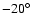 $-20\hbox{$^\circ$ }$
