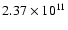 $2.37\times10^{11}$
