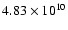$4.83\times10^{10}$