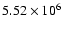 $5.52\times10^{6}$