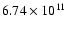 $6.74\times10^{11}$