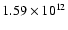 $1.59\times10^{12}$
