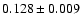 $0.128\pm0.009$