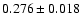 $0.276\pm0.018$