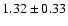 $1.32\pm0.33$
