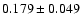 $0.179\pm0.049$