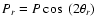 $P_r= P \cos~ (2\theta_r)$