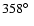 $358\hbox{$^\circ$ }$