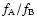 $f_{\rm A}/f_{\rm B}$