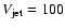 $V_{\rm jet} = 100 $