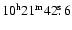 $10^{\rm h}21^{\rm m}42\hbox{$.\!\!^{\rm s}$ }6$