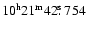 $10^{\rm h}21^{\rm m}42\hbox{$.\!\!^{\rm s}$ }754$
