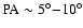 $\rm PA\sim5^{\circ}{-}10^{\circ}$