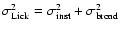 $\sigma_{\rm Lick}^2 = \sigma_{\rm inst}^2 + \sigma_{\rm broad}^2$