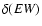 $\delta(EW)$