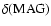 $\delta({\rm MAG})$
