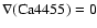 $\nabla(\rm Ca4455) = 0$