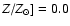 $Z/Z_{\odot}] = 0.0$