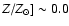 $Z/Z_{\odot}] \sim 0.0$