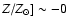 $Z/Z_{\odot}] \sim -0$