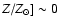 $Z/Z_{\odot}] \sim 0$