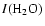 $I({\rm H_2O})$