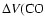 $\Delta V({\rm CO}$