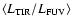 $\langle L_{\rm TIR}/L_{\rm FUV}\rangle$