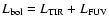 $L_{\rm bol} = L_{\rm TIR}+L_{\rm FUV}$