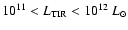 $10^{11}<L_{\rm TIR} < 10^{12}~L_{\odot}$