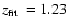 $\mbox{$z_{\rm fit}$ }=1.23$
