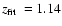 $\mbox{$z_{\rm fit}$ }=1.14$