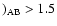 $)_{\rm AB} > 1.5$
