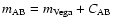 $m_{\rm AB}=m_{\rm Vega} + C_{\rm AB}$