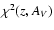 $\chi ^2(z,A_V)$