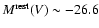 $M^{\rm rest}(V) \sim -26.6$