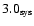 $3.0_{\rm sys}$