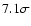 $7.1\sigma$