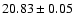 $20.83 \pm 0.05$