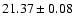 $21.37 \pm 0.08$