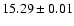 $15.29 \pm 0.01$