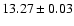 $13.27 \pm 0.03$