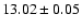 $13.02 \pm 0.05$