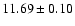 $11.69 \pm 0.10$