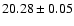 $20.28 \pm 0.05$