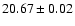 $20.67 \pm 0.02$