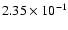 $2.35\times10^{-1}$
