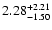 $2.28_{\rm -1.50}^{+2.21}$