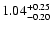 $1.04_{\rm -0.20}^{+0.25}$